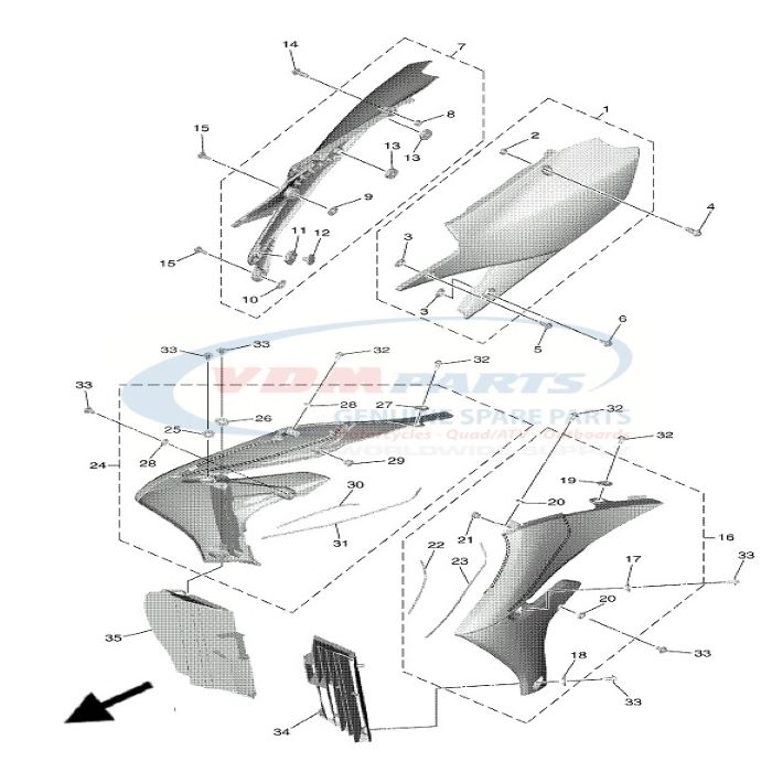 Collar (5V7), Yamaha, 90387-08057