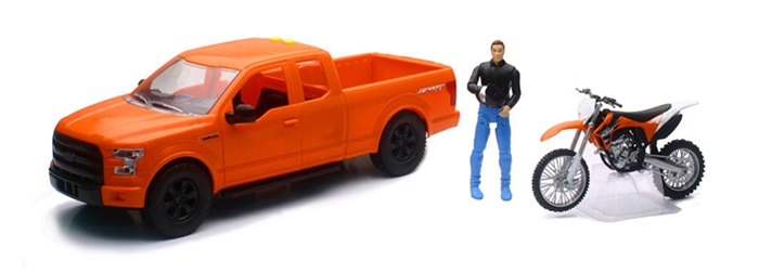 Truck Ford F-150 i Blå med KTM 350 SX-F