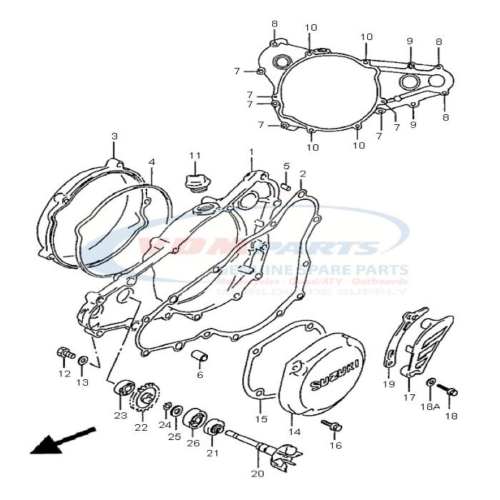 Cover, Magento, Suzuki, 11351-37F00