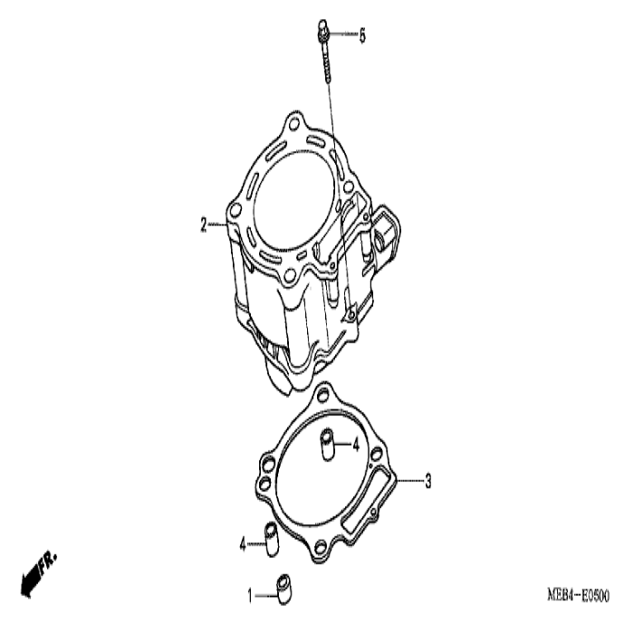 Gasket, Cylinder, Honda, 12191-MEB-671