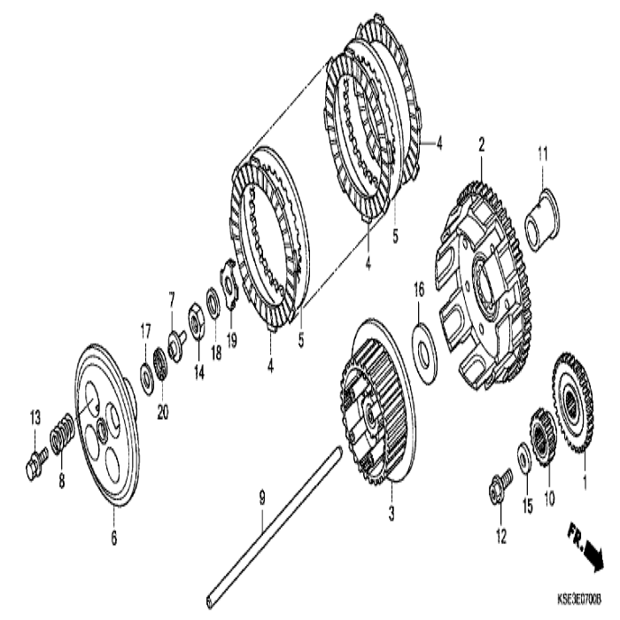 Gear balancer drive (32T), Honda, 13415-KSE-670