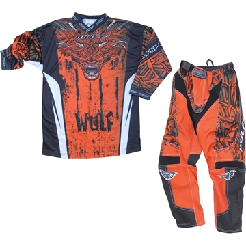 Wulfsport Forte Junior Crossbuks Str. 20 og bluse 3 - 4 år - Orange 