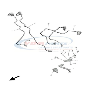 Lever 1, Yamaha, 17D-83912-01