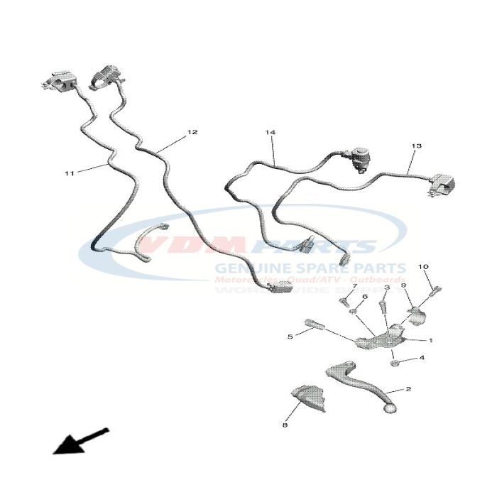 Lever 1, Yamaha, 17D-83912-01