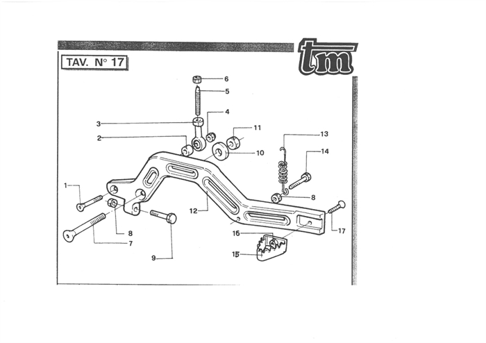 Bagbremsepedal