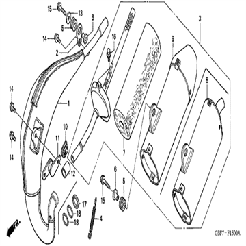 Washer, 34x39,8 18309-GBF-K40, Honda