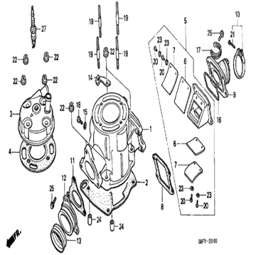 Seal Ex. Pipe, 18357-GBF-830 , Honda