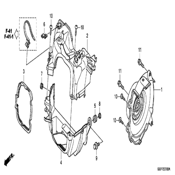 Cover, Comp. Fan, 19610-GGP-900 , Honda