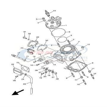 Gasket, Yamaha, 1C3-11354-00