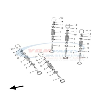 Cotter, Valve , 1HX-12118-00 , Yamaha