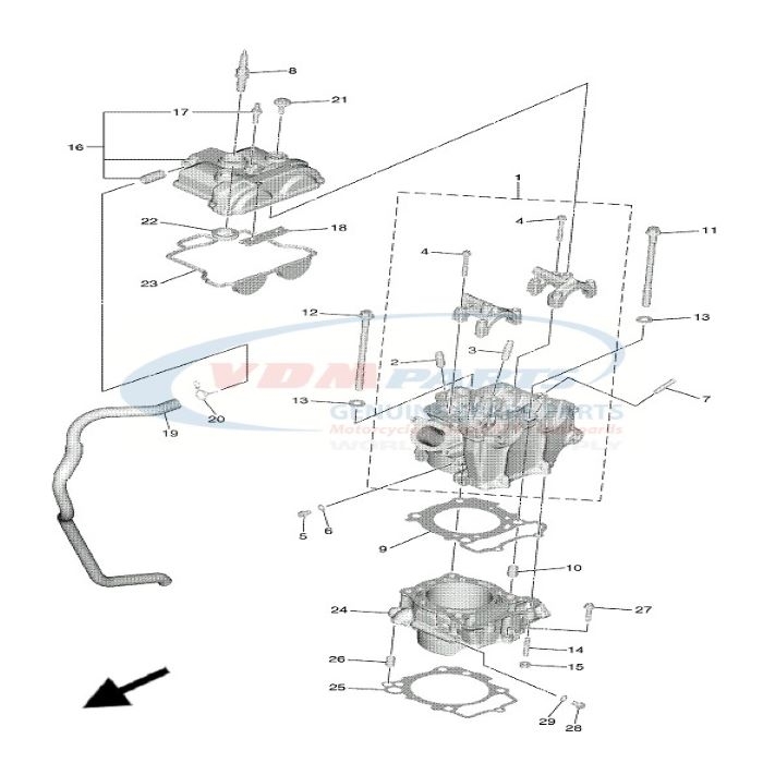 Gasket head cover 1, 1SM-11193-00 , Yamaha