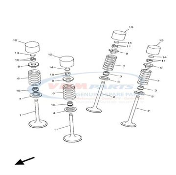 Cotter, Valve , 1WG-12118-00 , Yamaha