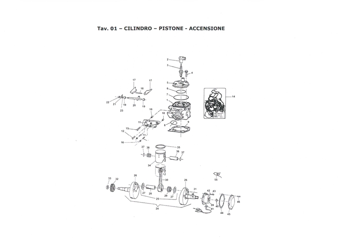 Cylinder - stempel - krumtap