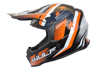 Wulfsport Junior Hjelm - Iconic Orange