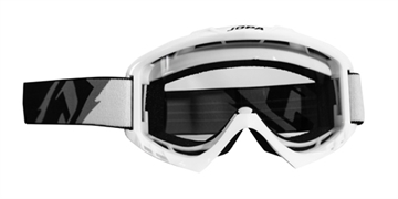 JOPA MX-brille hvid  + ekstra brilleglas med 6 stk. tear-off 