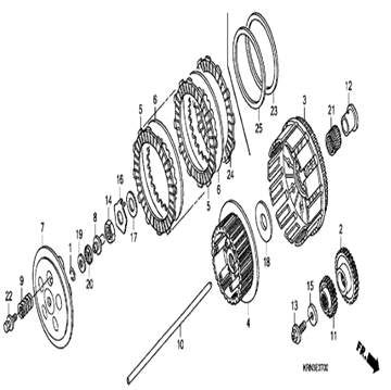 Spring, clutch  , Honda, 22401-krn-a10