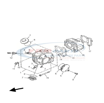 Gasket, Cylinder, Yamaha, 22F-11351-01