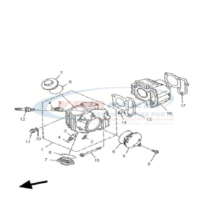 Gasket, Cylinder, Yamaha, 22F-11351-01