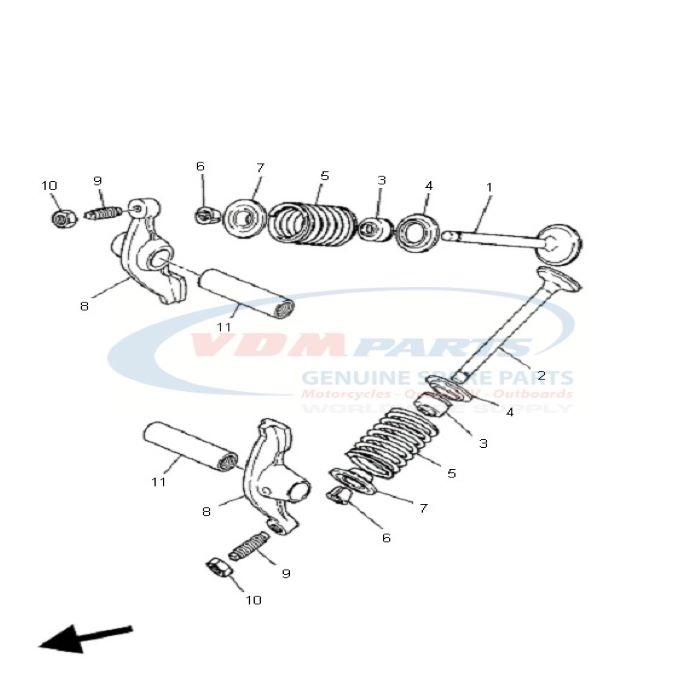 Gasket, Valve, Yamaha, 22K-12121-02