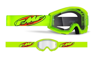 FMF Cross brille - Powercore gul med klar lens 