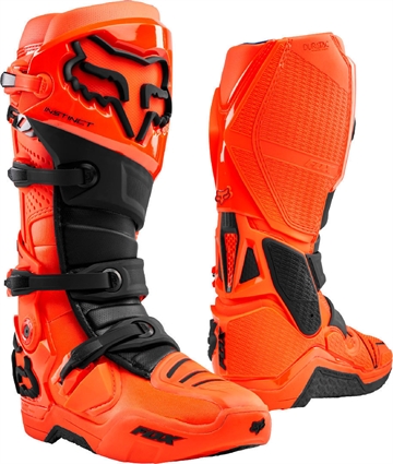 Fox Instinct MX støvle Flou Orange Str. 10 = 43- 44