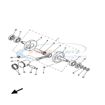 Piston ring set (STD.) 260-11601-03 , Yamaha