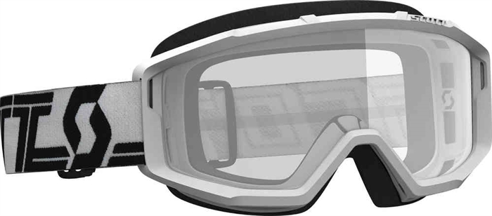 Scott Primal Goggle - Junior brille Hvid med klar lens 