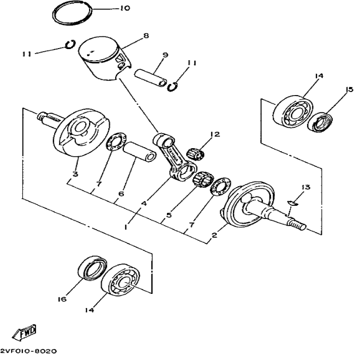 Piston Yamaha, 2VE-11635-00