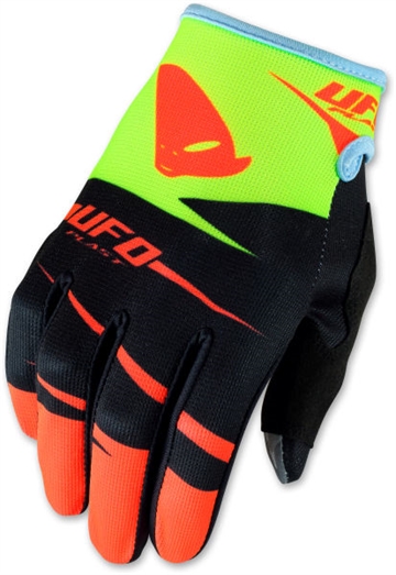UFO Hydra MX junior handske  - Sort / gul / Orange 