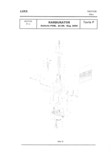 M65-C Competition - 65cc - Kaburator Dellorto PHBL 24 BS. Reg. 2869