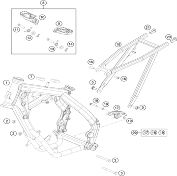 Lock Washer 8 mm.  KTM , Husqvarna , 36003014000