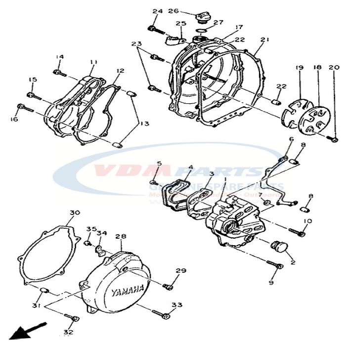 Gasket Yamaha, 3FA-15467-00