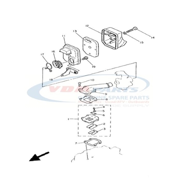 Gasket, Valve seat, Yamaha, 3HK-13621-00