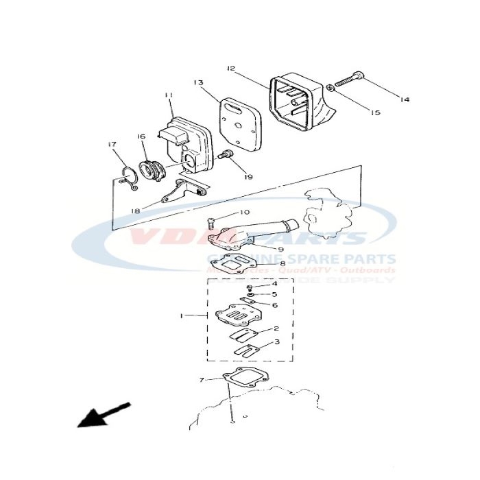 Gasket, Valve seat, Yamaha, 3HK-13621-00