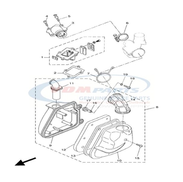 Element Airclean, Yamaha, 3WG-E4451-00