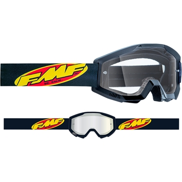 FMF Crossbrille Powercore - med klar lens 