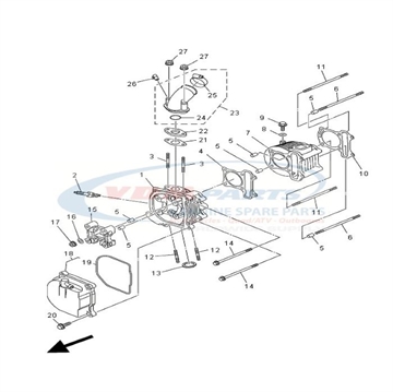 Gasket, Yamaha, 43D-E1195-00