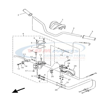 Joint cable 43D-F6347-00 , Yamaha