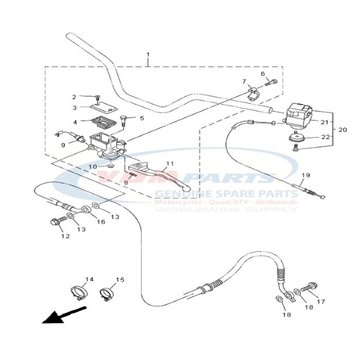 Lever 1, Yamaha, 43D-H3912-00