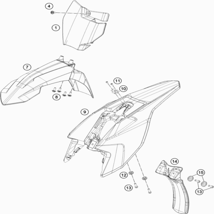 Quick release latchplate, 45007040050 , Husqvarna, KTM, 