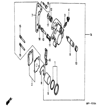 Pin slide , 45115-GE3-602 , Honda