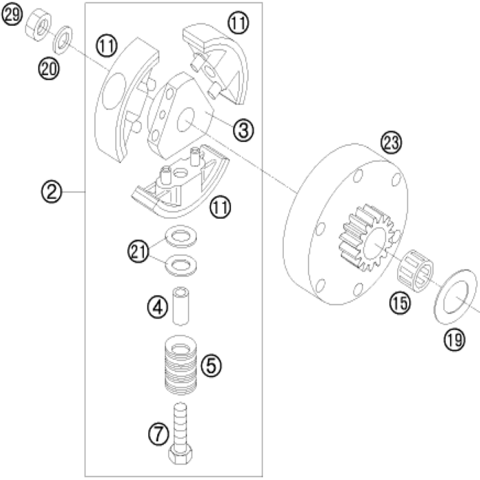 Clutch spring 2001, 45132005000 , KTM, Husqvarna