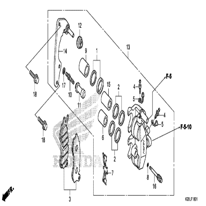 Boot B, Honda, 45133-MA3-006