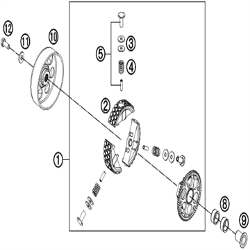 Clutch spring kit, 45232005144 , Husqvarna, KTM, 