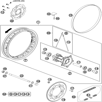 Spoke Nippel M3,5 2001 , KTM, Husqvarna, 46009072100