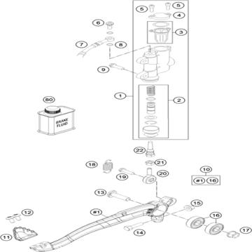 Pressure Rod 85 SX 06 , KTM, Husqvarna, 47013056100