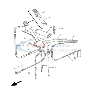 Cable pump, Yamaha, 4X4-26321-10