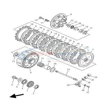 Plate, Clutch, 2, Yamaha, 4X7-16325-00