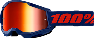 100% Strata 2 Crossbrille Blå med rød spegllens 