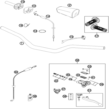 Lever screw short CPL 09, 50302038200 , KTM, Husqvarna